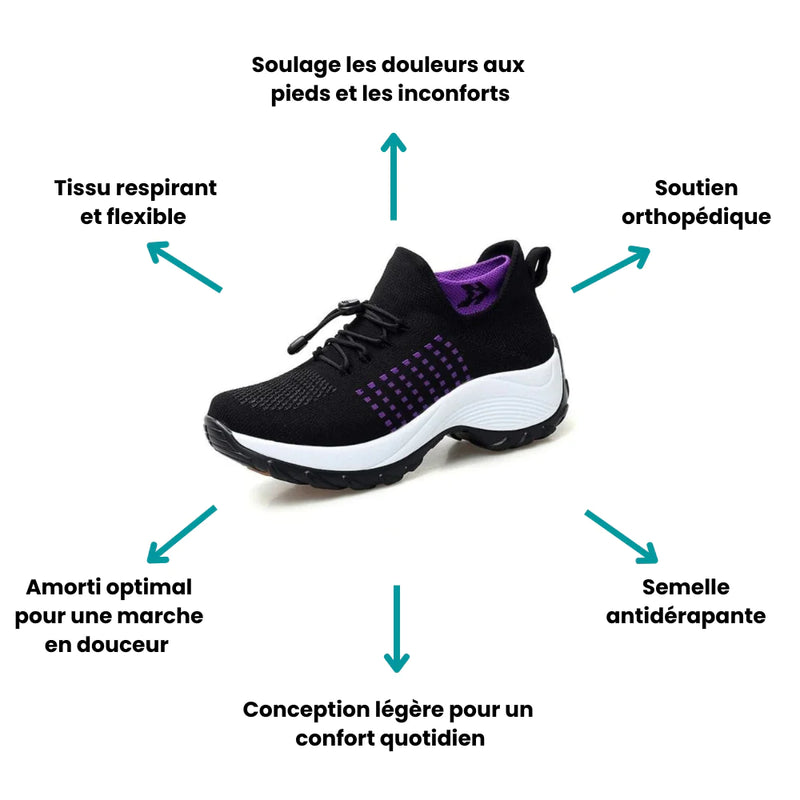 Baskets Orthopédique - Soulager vos douleurs aux pieds