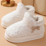 Thickened Fleece-lined Winter Cotton Shoes Indoor And Outdoor