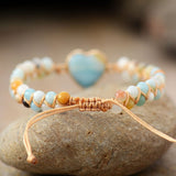 Bijoux Bracelet Coeur d'amour - nawaara200001034:361187#Blue Jasper