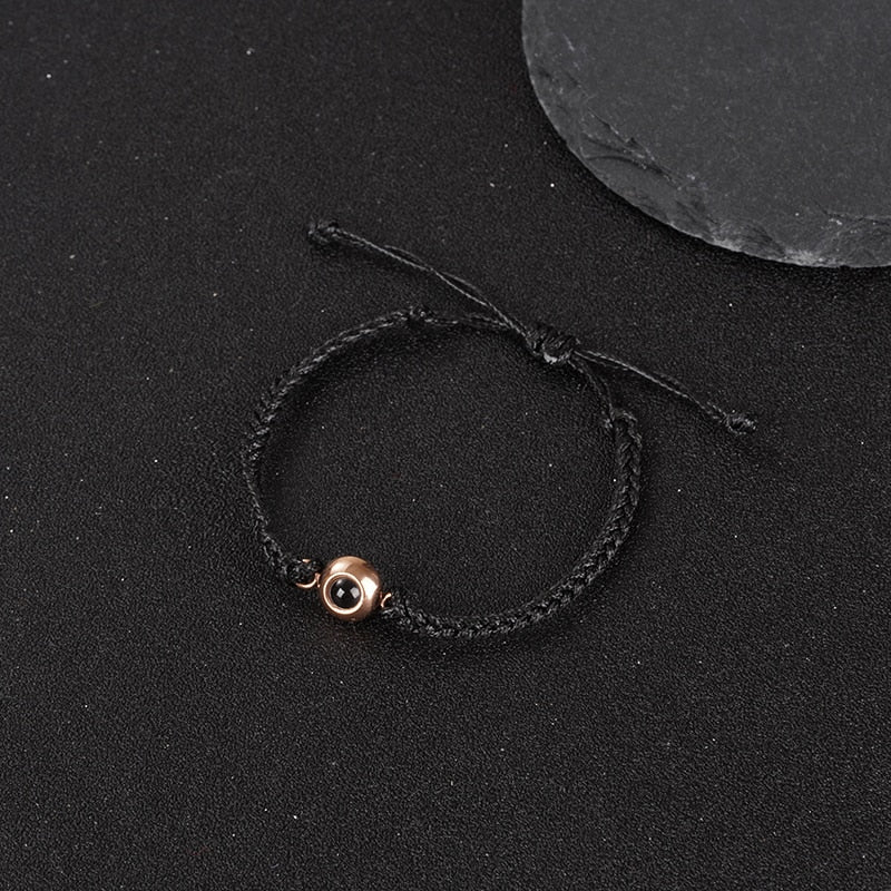 Bijoux - Bracelet de projection photo personnalisé - nawaara200001034:361180#black rose gold