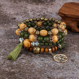 Bijoux BRACELET EN PERLES DE BOIS MULTICOUCHE BOHO - nawaara200001034:1433145302#8