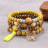 Bijoux BRACELET EN PERLES DE BOIS MULTICOUCHE BOHO - nawaara200001034:1879172067#9