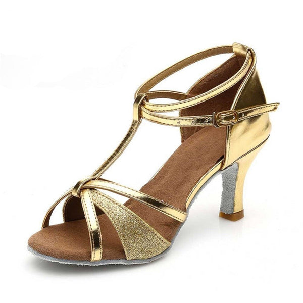 Chaussures latine - Tango - nawaara14:771#7CM Gold;200000124:200000284