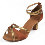 Chaussures latine - Tango - nawaara14:10#5CM Brown;200000124:200000284