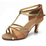 Chaussures latine - Tango - nawaara14:173#7CM Brown;200000124:200000284