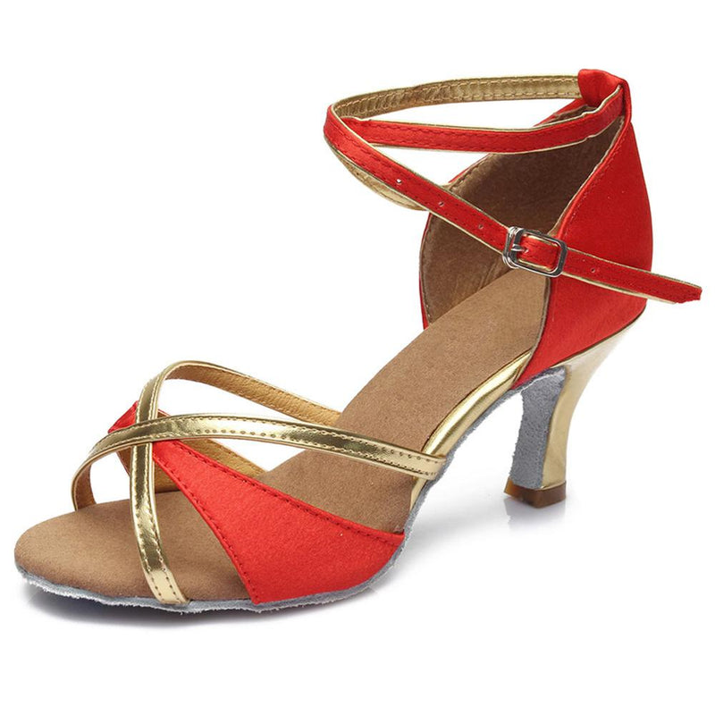 Chaussures latine - Tango - nawaara14:1052#7CM Red;200000124:200000284