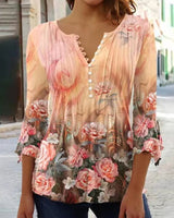 Chemise - Blanc Blouse™ - Elegante blouse - nawaara14:200971939#orange flowers;5:100014064