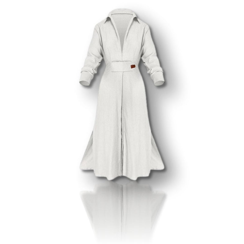 ROBE LONGUE - ÉléganceDécontractée™ - nawaara14:691#white;5:100014064